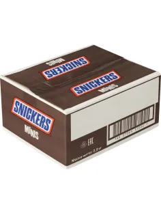 Шоколадный батончик Snickers Minis с карамелью, арахисом и нугой, 2,9кг