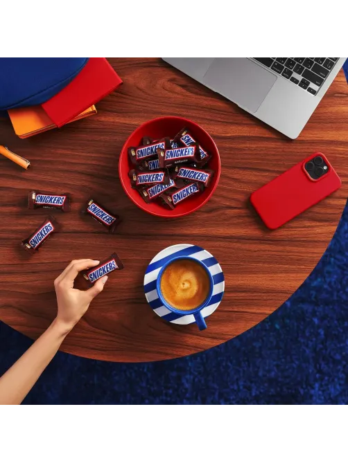 Шоколадный батончик Snickers Minis с карамелью, арахисом и нугой, 1кг