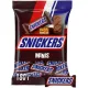 Шоколадный батончик Snickers Minis с карамелью, арахис и нугой, пакет, 180г