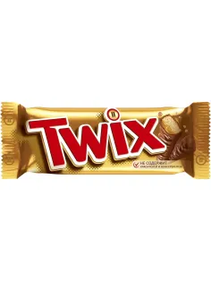 Шоколадный батончик Twix с карамелью и печеньем, 55г
