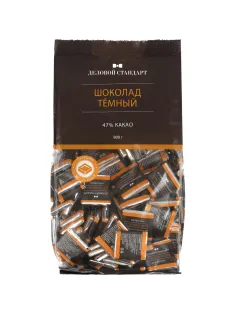 Шоколад порционный Деловой Стандарт темный 47%, 5гx160шт, 800г