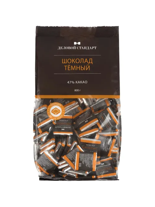 Шоколад порционный Деловой Стандарт темный 47%, 5гx160шт, 800г
