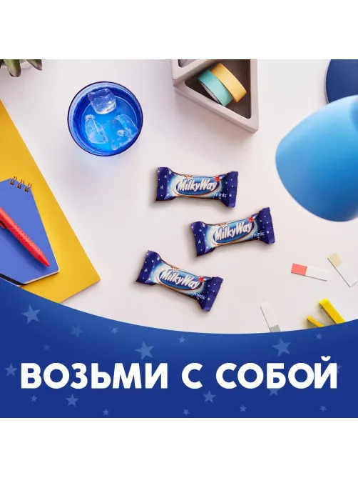 Шоколадный батончик Milky Way Minis, 2,5кг