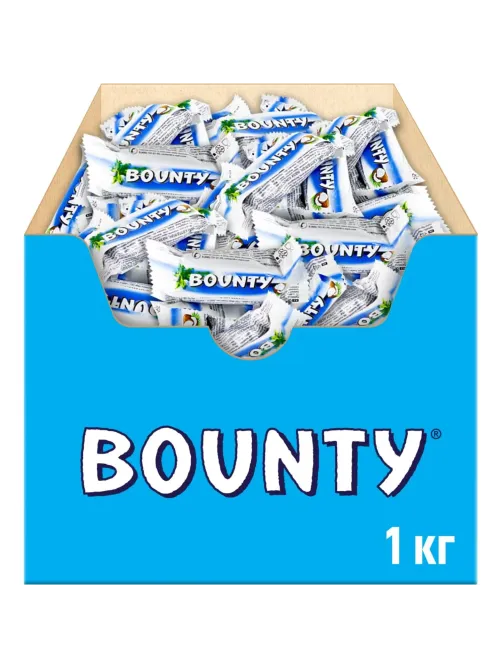 Шоколадный батончик Bounty с мякотью кокоса, 1кг