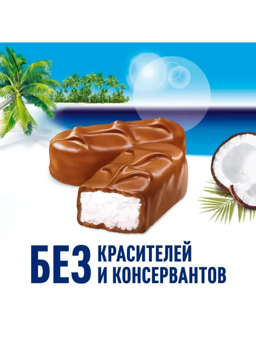 Шоколадный батончик Bounty с мякотью кокоса, 3кг