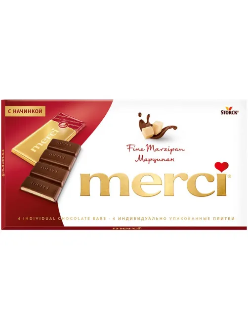 Шоколад Merci Марципан, 112г