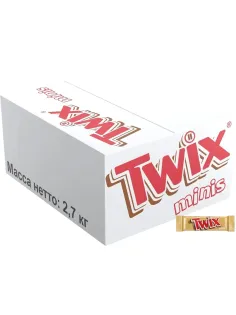 Шоколадный батончик Twix минис, 2,7кг/уп