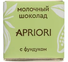 Шоколад порционный Apriori молочный, с фундуком, 1250г/уп