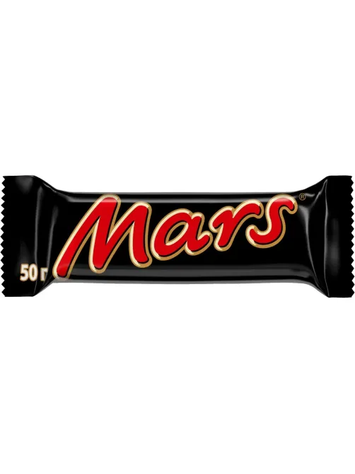 Шоколадный батончик Mars с карамелью и нугой, 50г