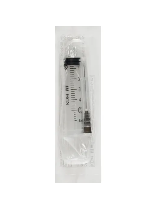 Шприц 3-комп. однораз. 5мл LS 22G(0,7x40) прил. 100шт/уп KD-Ject III