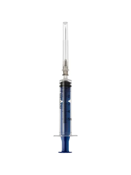 Шприц 3-комп. однораз. 5мл LS 22G(0,7х40) прил. 100шт/уп MedAim