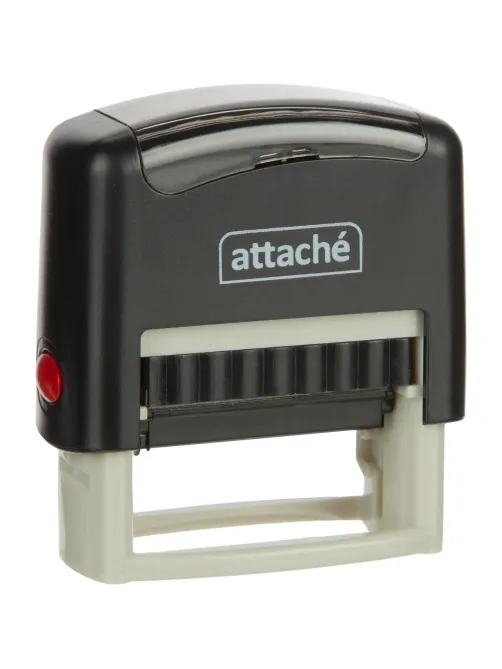 Штамп стандартный Исх. №___20_г____ПОДПИСЬ. Attache 35x11 мм