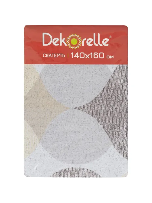 Скатерть ПВХ на тканевой основе Dekorelle Adèle 126, разм. 160х140 см