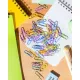 Скрепки Attache Bright Colours с полимерн.покрыт,28мм,разноцветн,100 шт/уп