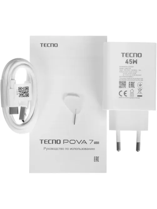 Смартфон Tecno POVA 7 5G 256Gb 8Gb Magic Silver