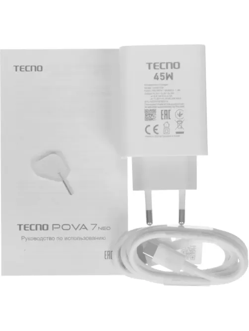 Смартфон Tecno Pova 7 Neo 256Gb 8Gb Geek Black