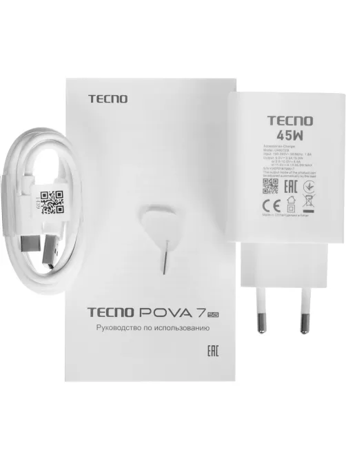 Смартфон Tecno POVA 7 5G 256Gb 8Gb Geek Black