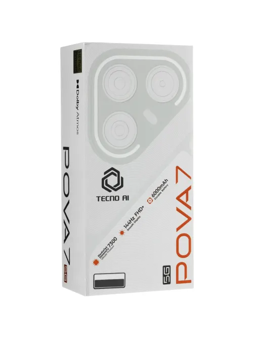 Смартфон Tecno POVA 7 5G 256Gb 8Gb Magic Silver