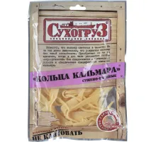 Рыбные снеки Кольца кальмара Сухогруз сушеные, 70г