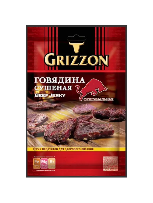 Снеки Говядина сушеная Grizzon, 36г