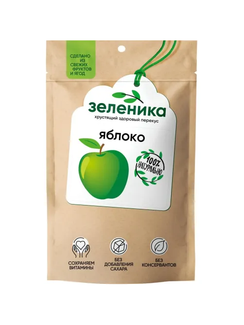 Яблоки Зеленика Здоровый фруктовый перекус 20 г
