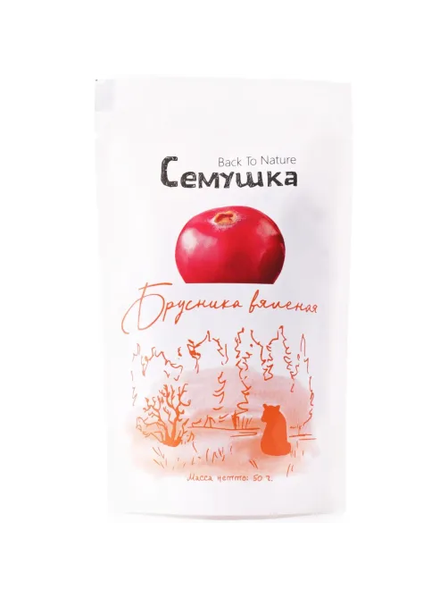 Брусника Семушка вяленая, 50г