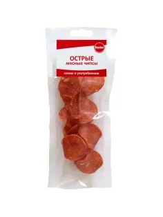 Снеки Чипсы мясные Snacker острые, 50г