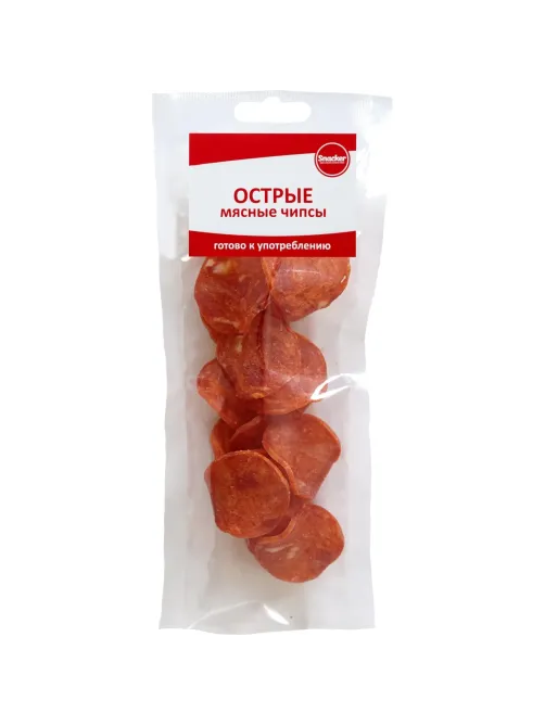 Снеки Чипсы мясные Snacker острые, 50г