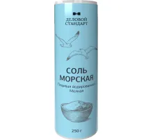 Соль пищевая морская натуральная мелкая йодированная, ПЭТ, 250г
