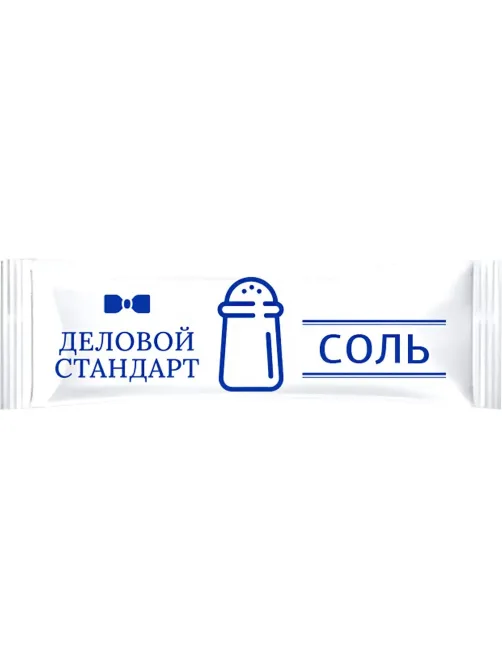 Соль пищевая Деловой Стандарт Экстра в стиках по 1г (800 штук в упаковке)