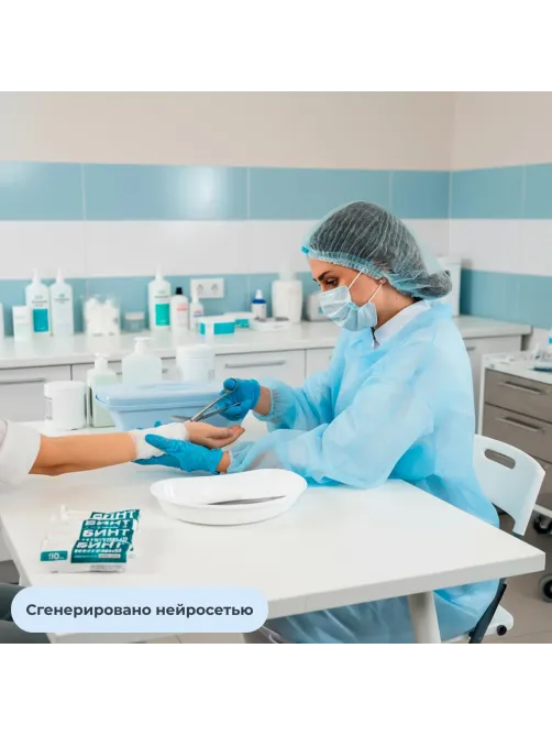 Халат н/с процед, рук.рез, 4кн, XL(52-54), пл 30, гол, Комус, 10шт/уп