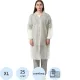 Халат н/с процед, рук.рез, на липч, XL, дл.110см, пл 25, белый, 10шт/уп