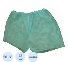 Трусы н/с, с разрезом дл.38см, р.56-58, пл.42,голубые 10шт/уп  Гекса