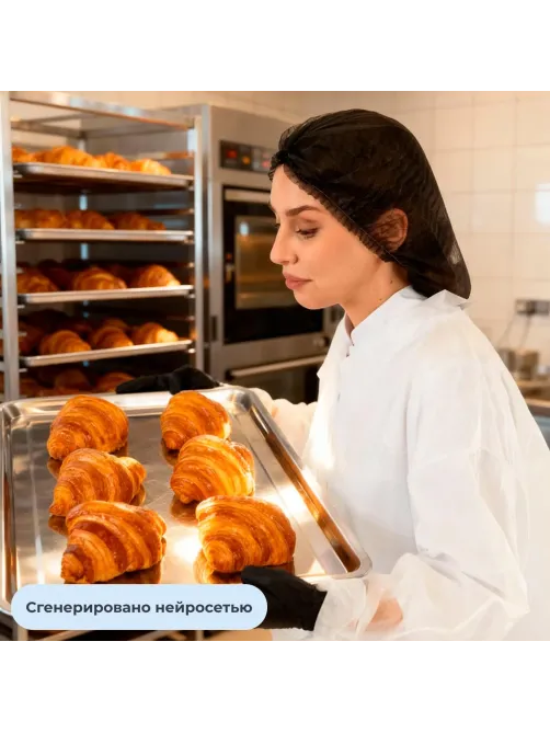 Халат н/с процед, рук.рез, лип, XXL(56-58), пл 30, бел, Комус, 10шт/уп