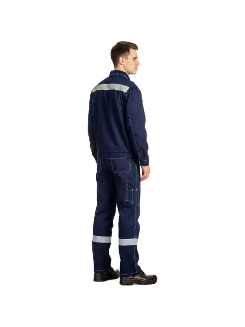 Костюм лет муж (куртка, бр) Арсенал-СП т.син./лимон 120-124/170-176