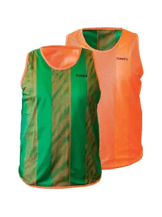 Манишка TORRES двухсторонняя, TR11949O/G, р.Junior, оранж-зел