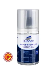 Гель для чистки мониторов Luscan, 200 мл + м/фибра 18х18