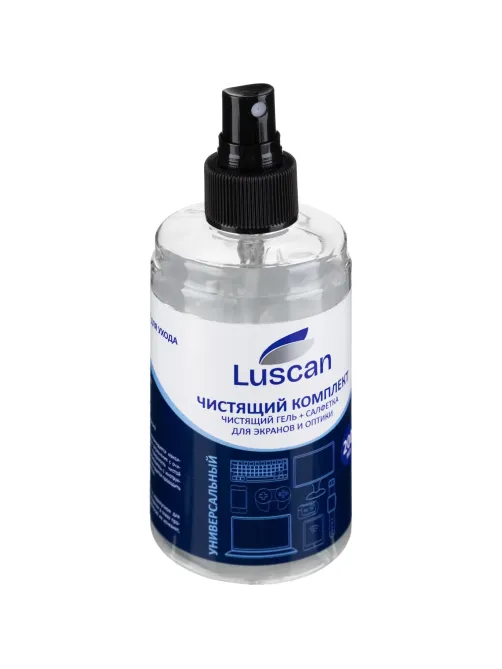 Гель для чистки мониторов Luscan, 200 мл + м/фибра 18х18