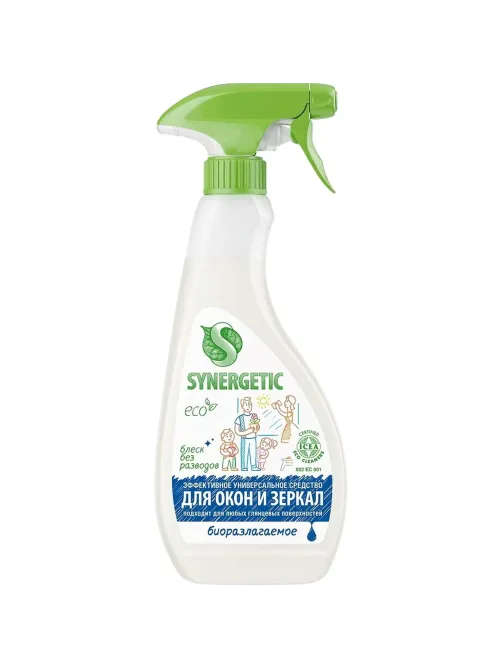 Средство для стекол и зеркал Synergetic  500мл триггер