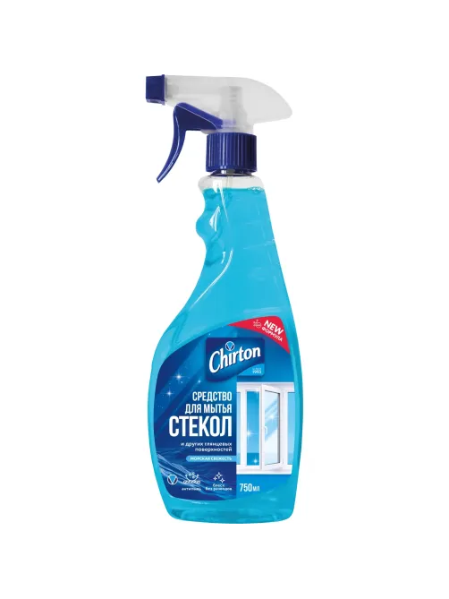 Средство для стекол и зеркал CHIRTON и д/поверх.Морская Свежесть, 750мл