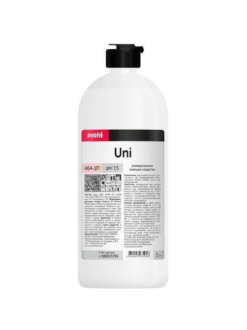Профхим д/посуды д/ручного мытья PROFIT/UNI, 1л