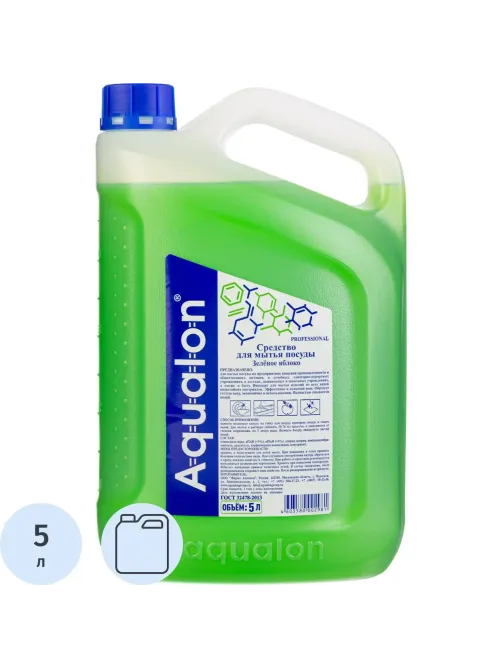 Средство для мытья посуды AQUALON 5л яблоко