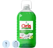 Средство для мытья посуды Grass/ORIS зеленое яблоко, 5л