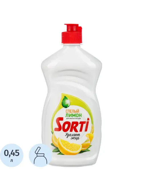 Средство для мытья посуды SORTI Лимон 450г