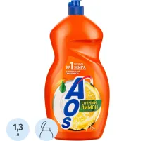 Средство для мытья посуды AOS Лимон 1,3кг