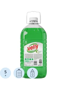 Средство для мытья посуды Velly light зеленое яблоко, 5кг