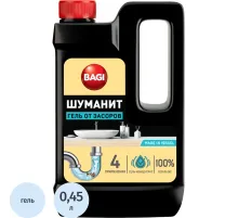 Средство для прочистки труб Bagi ШУМАНИТ гель от засоров 450 мл
