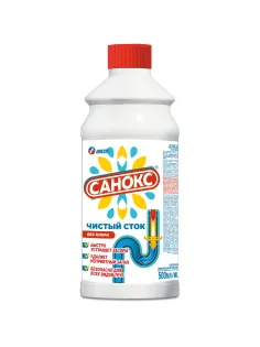 Средство для прочистки труб Санокс-чистый сток 500мл