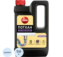 Средство для прочистки труб Bagi ПОТХАН от засоров гранулированное 600гр