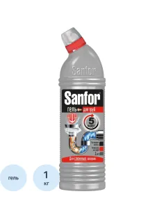 Средство для прочистки труб SANFOR, 1000гр